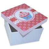 Caixa Cupcake II 15x15x9cm Branco Kapos