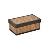 Caixa de bambu com tampa- retangular - Btc decor