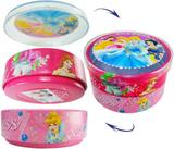 Caixa De Lata Com Divisória Princesas Disney - Coml wei
