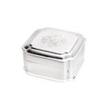 Caixa de Latão England 13cmx13cm Rojemac Prata