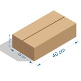 CAIXA DE PAPELÃO ENCOMENDA 15X15X40cm - ONDA C - Primuscart