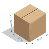 CAIXA DE PAPELÃO ENCOMENDA 19X25X30cm - ONDA C - (C\ 25 UN) - Primuscart