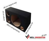 Caixa De Som Trio 12 Dutada 45l Duta Corvim E Carpete - Well bagagitos