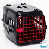 Caixa De Transporte Alça Coelho Cachorro Gato PRETA/PORTA n2 - Rb