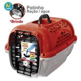 Caixa de Transporte Cães Panther Pop Nº 4 Vermelha - Plast pet