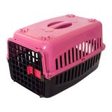 Caixa de transporte Gatos n1 Tampa Rosa - Rb pet