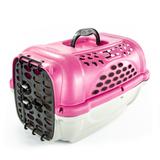 Caixa de Transporte Panther Nº 2 Rosa + Pote - Plast pet