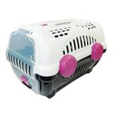 Caixa de Transporte Para Cachorro - Furacão Pet - Luxo - Tamanho 1 - Azul com Cinza