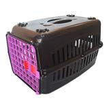 Caixa de transporte para Gatos n1 Porta Rosa - Rb pet