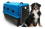 Caixa de transporte plastkao numero 4 para cães de medio e grande porte até 40 kilos
