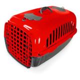 Caixa de Transporte Travel Pet Vermelha G - Plaspet