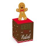 Caixa Decorada Chamine Biscoito P 7x7x7cm Com 10 Unidades - Cromus