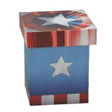Caixa Decorativa - 20 Cm - Disney - Marvel - Capitão América - Logo - Mabruk