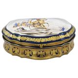 Caixa em Porcelana Azul Escuro - Prime home decor