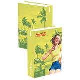 Caixa Livro madeira Coca Cola - Pin Up Brown Lady - Yaay