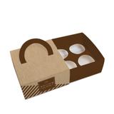 Caixa Luva Alca P/4 Brigadeiro Bombom Gourmet - Cromus