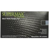 Caixa Luva Nitrílica Tamanho G Preta 100 und (50 PARES) - Supermax