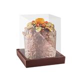 Caixa Moldura Para 1 Panetone Marrom 11x11x11 80G Com 1 Pç - Cromus