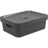 Caixa Organizadora 10.5L Média com Tampa e Alça Cube OU Chumbo