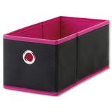 Caixa Organizadora 13X14X28cm TNT Preto e Rosa Bemfixa 4960