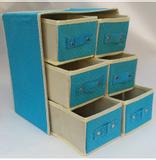 Caixa Organizadora 29x22x29 Cm Tnt C/ Gaveta Decorada Wincy