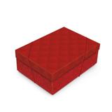 Caixa Organizadora C/Tampa Arabesco Vermelho P Festa - Cromus