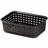 Caixa Organizadora Cesto Multiuso 1,1l Organizador Preto - Soprano