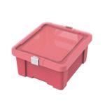 Caixa organizadora com tampa em plastico laundry 17litros rosa claro - Tramontina