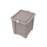 Caixa organizadora com tampa em plastico laundry 42litros concreto - Tramontina