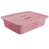Caixa Organizadora Com Tampa - Rosa - Ou
