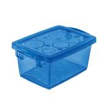 Caixa organizadora com trava 400ml cristal Ordene