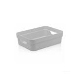 Caixa organizadora Cube 16L grande baixa branco OU