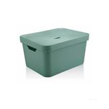 Caixa organizadora Cube 32L grande com tampa verde menta OU