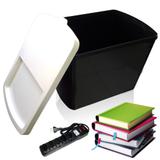 Caixa Organizadora de Plastico 40l com Tampa Guarda Volume* - Rb