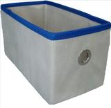 Caixa organizadora de Tecido OrganiBox c/ Ilhós de 14x15x28cm