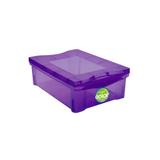 Caixa Organizadora em Polipropileno Radical Color Roxo 13,5 Litros - Ordene