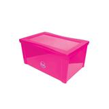 Caixa Organizadora em Polipropileno Radical Pink 65 Litros - Ordene