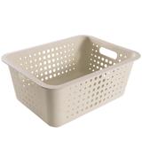 Caixa Organizadora Grande Organize Cesto Decoração 14,5l Eco Marfim - Ou