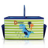 Caixa Organizadora Infantil com Alça - Azul - Jacki design