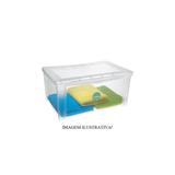 Caixa Organizadora Largo Alto Cristal 65 Litros - Ordene