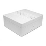 Caixa Organizadora Madeira Mdf Porta Joias Pequena Detalhe Strass - Plaza design