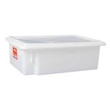 Caixa Organizadora Plástico Com Tampa Branca Bioprátika 10 L - 0430 - Pleion - Ple 430