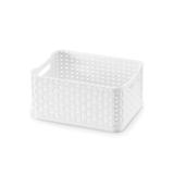 Caixa Organizadora Rattan com 1,74 Litros Branca - Arthi