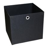 Caixa Organizadora Retangular Grande Preto 30X32X28 Cm Acasa Móveis