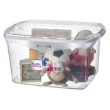 Caixa Organizadora Sanremo SR971 68L Plástico Transparente