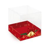 Caixa Para Panetone Acetato Sinos Natalino P 11x11x12 10 Pçs - Cromus