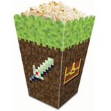 Caixa para Pipoca Minecraft 08 unidades Junco - Festabox