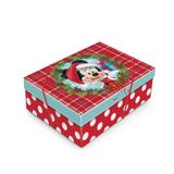 Caixa Retangular C/tampa (m) 35x25x11cm Natal Da Minnie C/10 Unidades - Cromus