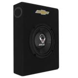 Caixa Slim Chevrolet Subwoofer Musicall Kaverão 8 Polegadas 150W RMS 4 Ohms 7,3 Litros Dutada Preta - Prime