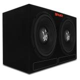 Caixa Som Dutada 79L + Par Subwoofer Magnum Rex 12 Polegadas 300W RMS 4 Ohms Bobina Dupla - Shutt